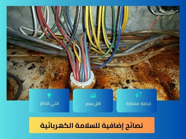 نصائح إضافية للسلامة الكهربائية